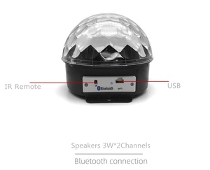 JK106 Blue tooth mp3 mini usb sd ánh sáng vũ trường loa - Product Image 2