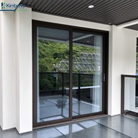 Porte coulissante en aluminium à cadre étroit personnalisable pour salon, appartement, hôtel, balcon, cloison intérieure