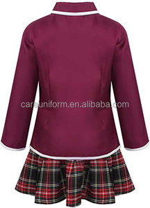 Uniforme Escolar de Anime Japonés para Niñas, Estilo Británico, Abrigo con Camisa, Corbata, Falda Mini a Cuadros, Conjunto de Blazer y Camisa para la Escuela - Product Image 3