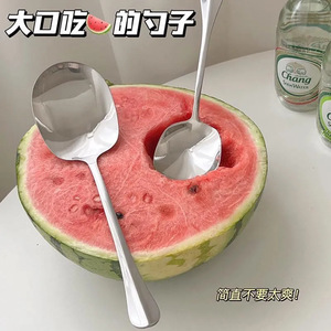 Stainless Steel Serving <b>Spoon</b> Large Head Short Handle Mirror Polish For <b>Soup</b> And Food Serving Party Use - Product Image 5