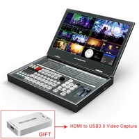 PVS0615 Avmatrix 6 Kanaals Sdi Hdmi Video Switcher Mixer, Gift Hdmi Naar USB3.0 Video Capture