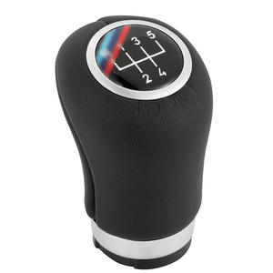 Poignée de levier de vitesse en cuir pour BMW, 5 ou 6 vitesses, design ergonomique, logo personnalisé - Product Image 2