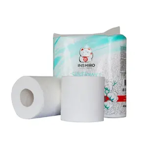 Papel higiênico em rolo de polpa de madeira virgem ultra macio, papel higiênico de baixo preço