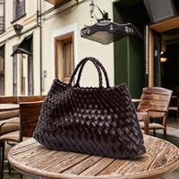 Nouveau Sac à Main en Cuir PU Tressé à la Main pour Femme, Design Personnalisé 2025, Sac à Bandoulière Vintage à Sangle Unique