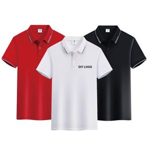 Chemises Polo de Golf Personnalisées en Gros pour Hommes, Manches Courtes, Uniformes Professionnels Brodés, Respirantes, Anti-humidité, Coupe Confortable - Product Image 4