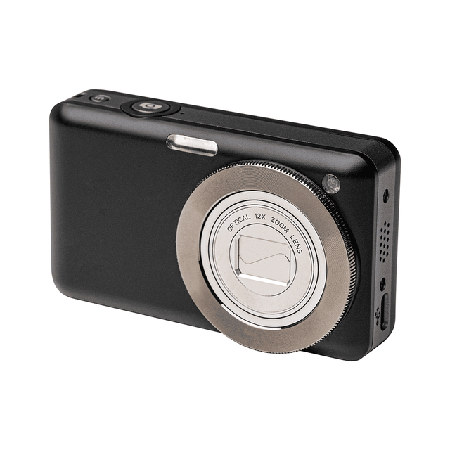 Factory Wholesale Pocket Camera 64MP 4K Full HD, 12x Optical Zoom, Anti-Shake, 3.0 Inch Ips Screen, Macro Shooting for Kids Toys