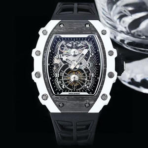 Reloj Mecánico Automático Deportivo de Fibra de Carbono de Alta Calidad, Diseño Rectangular, Estilo Hip Hop, de Lujo, Gran Venta 2101 - Product Image 5