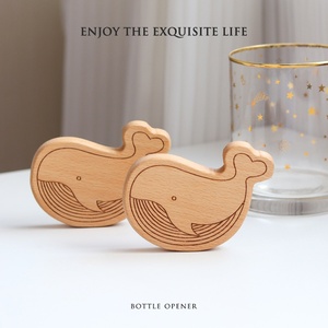 Rắn sồi gỗ mở chai xách tay nam châm thiết kế cho tủ lạnh sáng tạo hiện đại cho thanh hộ gia đình sử dụng cho bia đồ uống - Product Image 5