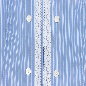 PB&ZA Damen 2026 Herbst Neue Mode Lässige Gestreifte Popeline-Spitzenblusen Vintage Langarm Damenhemden Mantel Blusas Schicke Oberteile - Product Image 6