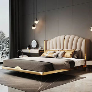 Cadre <span class=keywords><strong>de</strong></span> <span class=keywords><strong>lit</strong></span> King Size rembourré, <span class=keywords><strong>lit</strong></span> plateforme moderne <span class=keywords><strong>de</strong></span> luxe en bois avec tête <span class=keywords><strong>de</strong></span> <span class=keywords><strong>lit</strong></span>, haute qualité, nouveau design tendance 2025 - Product Image 2