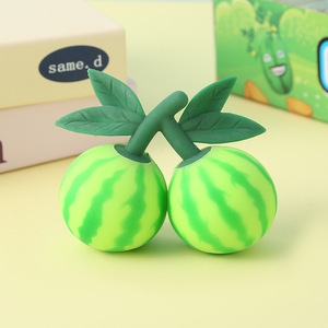 Juguete de descompresión musical creativo de sandía para amasar, simulación de fruta, muñeco de amasar, adornos, venta al por mayor, descompresión para oficina - Product Image 6