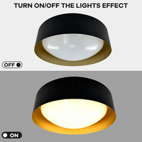 Plafonnier LED moderne à commande à distance, design simple, en acier et acrylique, haute luminosité, pour chambre à coucher, éclairage domestique