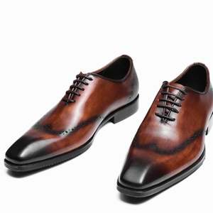 Chaussures pour hommes de style italien, haut de gamme, en cuir de vachette, pratiques et luxueuses, dernier style, élégantes et formelles pour les affaires. - Product Image 6