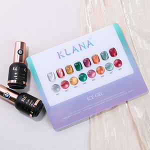 KLANA – Kit de vernis à ongles gel effet œil de chat 12 couleurs, gel UV magnétique effet œil de chat en verre cristallin, fournitures OEM - Product Image 4