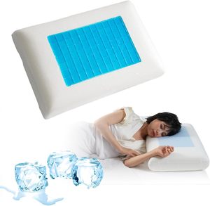 Oreiller en mousse à mémoire de forme et gel, classique, doux, pour le sommeil estival, vente en gros directe usine - Product Image 1
