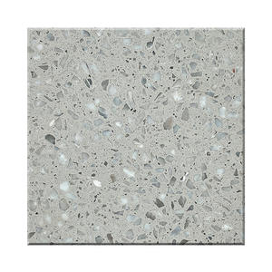 Panneaux élégants en pierre de terrazzo de couleur pour comptoirs, escaliers muraux et extérieurs pour salon et salle à manger Revêtement de sol en coquille à bas prix - Product Image 4