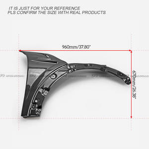 Pour F56 Mini Cooper S, pièces de voiture en fibre de carbone de style DAG, garde-boue avant ventilé - Product Image 4