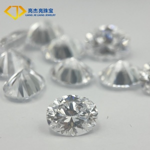 Ovale taglio alto lustro di dimensioni uniformi cubiche zirconio sfuso perle di pietra 3*5 a 8*10mm di colore bianco pietre sintetiche per gioielli - Product Image 2