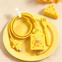 Protector de Cable de Silicona Ecológico Personalizado con Dibujos Animados para Accesorios de Celular, Clip para Cable de Carga USB - Promocional Electrónico