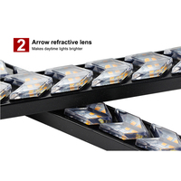 Tira de Luces LED para Coche y Motocicleta BRAD, Luz de Freno Trasera, Intermitente, 18 cm, Color Rojo Ámbar, Luces de Circulación Diurna DRL, IP68