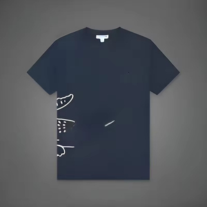 Áo thun cotton 100% bán chạy nhất dành cho người lớn, kiểu dáng thường ngày, họa tiết cá sấu, màu trơn, tay ngắn, trọng lượng 180 gram, chất liệu dệt kim - Product Image 5