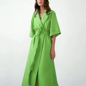 Spring 2023 New Fashion Women's Cotton And Linen Long Skirt A-line Dress Clothes Women