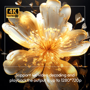 BYINTEK Mini projektör otomatik Keystone A12 mini-projektör <span class=keywords><strong>LCD</strong></span> 720P HD Mini projektör ile ayarlanabilir standı - Product Image 5