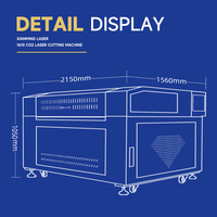 Machine de découpe et de gravure laser CO2 XM Fast Speed 60w 80w 100w 150w 300W 1610 1612 pour vêtements et textiles