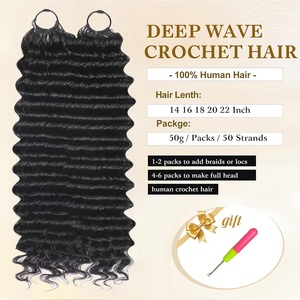 Extensioni per capelli umani vergini grezzi a onda d'acqua, senza colla, con doppia trama a macchina, micro-link, per trecce, tutti i colori - Product Image 5