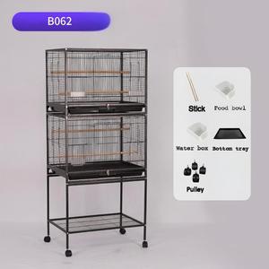 Vente en gros de cages à oiseaux de grande taille, bon marché, fabriquées en Chine, pour pigeons, canaris, perroquets, avec roulettes - Product Image 3