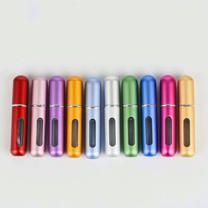 Hot Selling 5Ml 10Ml <b>Mini</b> Perfume Refillable Perfume <b>Bottles</b> Travel Aluminum Atomizer Spray <b>Bottle</b> - Product Image 1