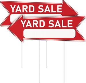 Panneau de jardin en plastique double face avec piquets en H, impression UV, taille et forme personnalisées, PVC imperméable, couleur durable, respectueux de l'environnement - Product Image 1