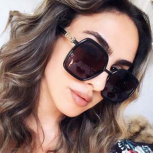 Gafas de Sol de Gran Tamaño con Marco Grande, Estilo Vintage de Lujo 2022, Protección UV400, Lentes Degradadas, Gafas de Sol Cuadradas Extra Grandes para Mujer - Product Image 2