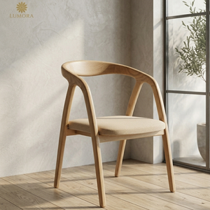 Fauteuil de salle à manger moderne en bois Lamon avec dossier ergonomique, stable et durable pour la maison, le bureau et l'appartement - Product Image 5