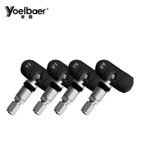 Sistem Pemantau Tekanan Ban Mobil Sensor Terintegrasi Anti-maling Tahan Air Ble Car TPMS untuk Android IOS, dengan 4 Sensor Internal