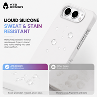 Étui de téléphone portable magnétique pliable en silicone de qualité supérieure ATB pour iPhone Duo Fold, résistant aux chocs, personnalisé