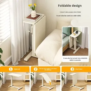 Hiện đại có thể gập lại bảng bên di chuyển có thể điều chỉnh gấp Sofa Bàn Cạnh Giường ngủ bàn nhà nghiên cứu bàn đứng Bàn máy tính bàn bảng điều khiển - Product Image 4