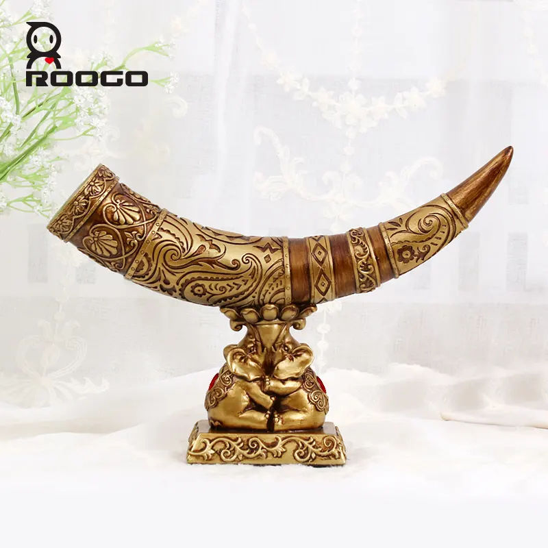 Roogo Lucky Ivory European Style Decoration Living Room Home Decoration Creative Study Room TV Cabinet Decoration