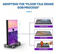 Schermo LED Portatile Pieghevole (P1.5 P1.8 P2.5) / Display Digitale Pubblicitario LED GOB per Centri Commerciali e Sale Conferenze