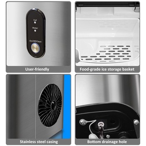 Comercial automático autolimpieza <span class=keywords><strong>Mini</strong></span> portátil 1.2L Quick <span class=keywords><strong>Ice</strong></span> <span class=keywords><strong>Cube</strong></span> Making <span class=keywords><strong>Maker</strong></span> Countertop Machine para el hogar - Product Image 3