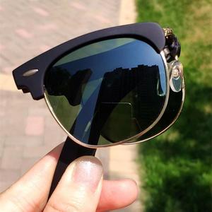 Phân cực ánh sáng màu xanh chặn gương màu xanh ray Shades xách tay gấp phụ nữ người đàn ông kính mát thời trang - Product Image 3