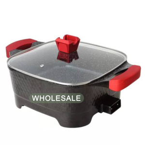 Chaude 10L Carré Maifan Pierre Fabrication Professionnelle <span class=keywords><strong>Meilleur</strong></span> Prix Qualité Supérieure Brûleur Unique <span class=keywords><strong>Wok</strong></span> Poêle Électrique BBQ Pan - Product Image 1