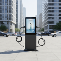 Nouveau chargeur rapide AC Type 2 étanche 22KW*2, chargeur mural commercial pour véhicules électriques