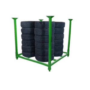 Oem ODM xếp chồng lốp xe giá tùy chỉnh kho sơn tĩnh điện thép lốp xếp chồng giá - Product Image 5