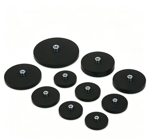 Supporto Magnetico Industriale in Gomma Anti-Impronta 22mm 31mm 43mm, Clip Multiuso per Organizzazione e Fissaggio - Product Image 1