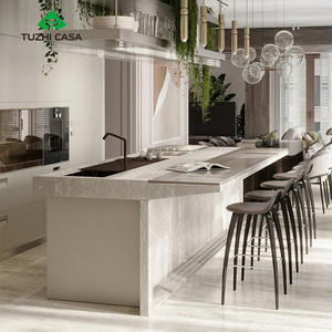 ארון מטבח נייד חכם של TUZHI CASA מסין, אי מטבח עם משטח למינציה, מגירות, סל, עיצוב מודולרי עמיד למים - Product Image 4