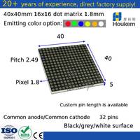 Módulo de Matriz LED Houkem de 1.8mm 16x16, Matriz de Puntos de 40*40mm en Color Blanco, Categoría de Producto: LED