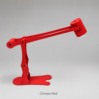 Lampe de bureau LED à bras articulé sans fil, rechargeable 2000 mAh, en métal, réglable 3 couleurs, intensité variable pour chevet et bureau