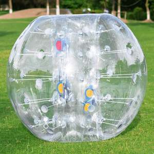 Ballon de football écologique à bulles en PVC 0.8mm demi-bleu pour adultes enfants activité de plein air Zorb Ball Human Hamster - Product Image 3