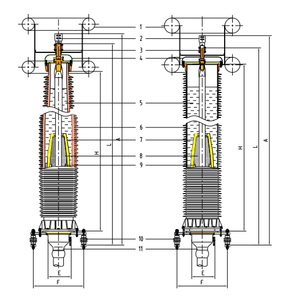 Changlan HVDC 525kV de terminación poliméricos de terminación del fabricante de China tipo de prueba y PQ prueba CIGRE 496 - Product Image 2